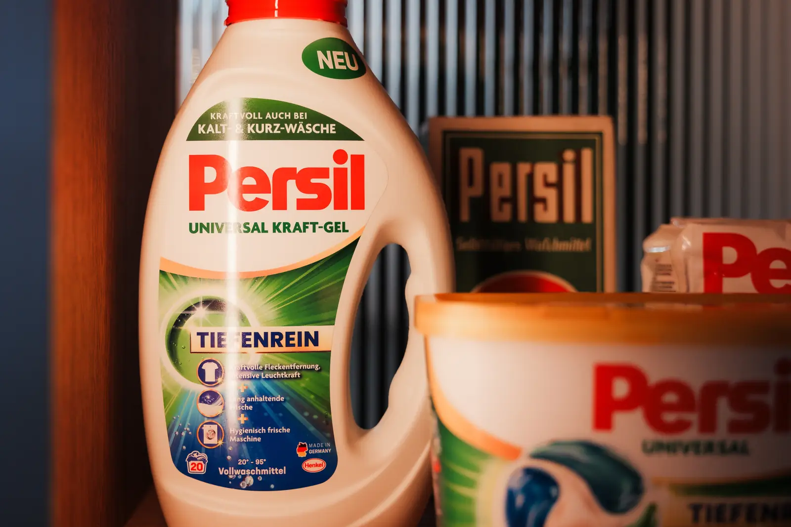 Persil detergent past and present, side by side