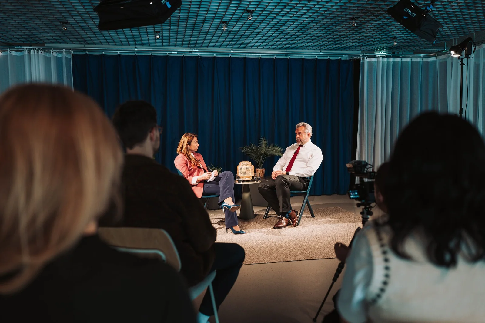 A recording in front of a live audience