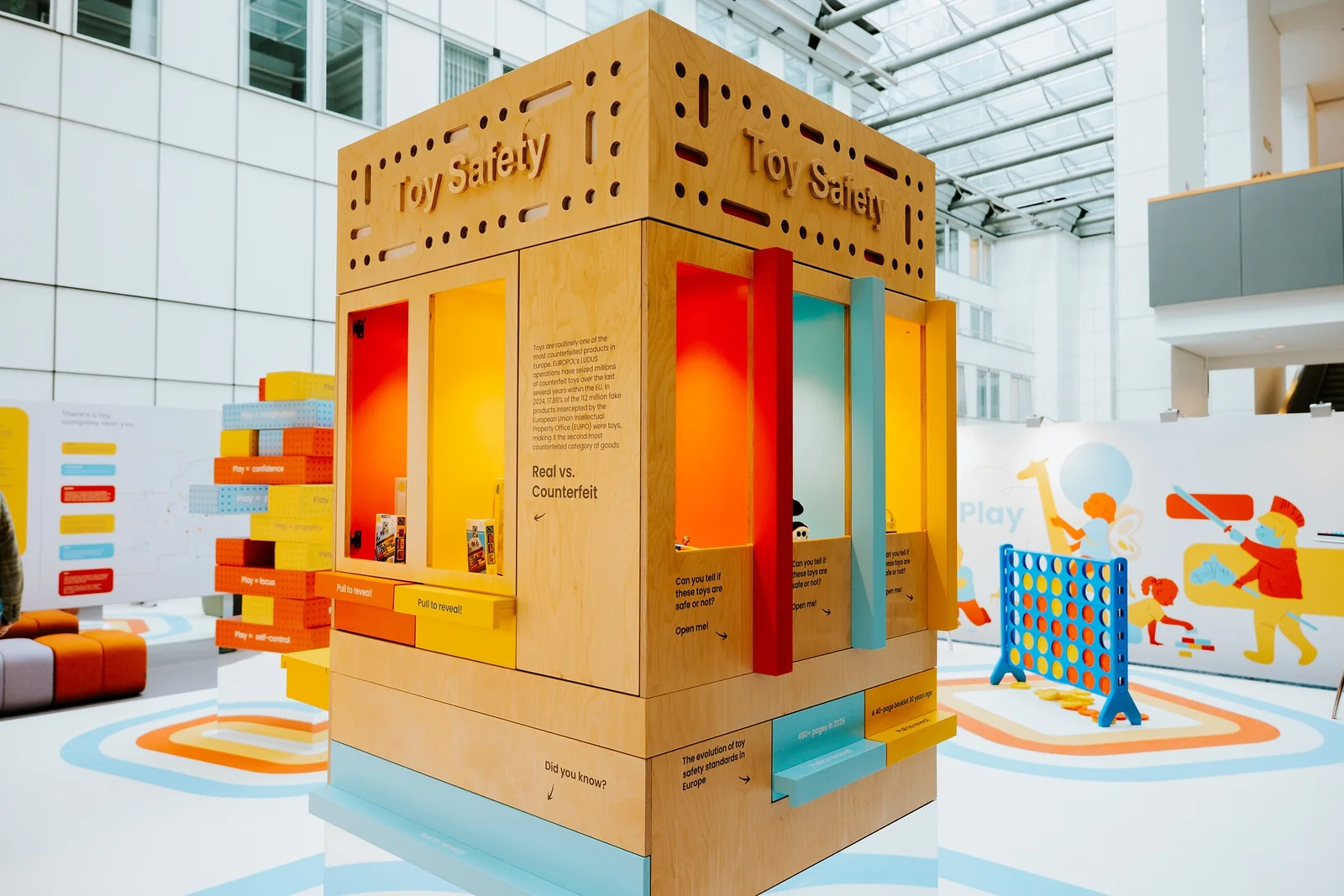 The Toy Safety pavilion in the exhibition